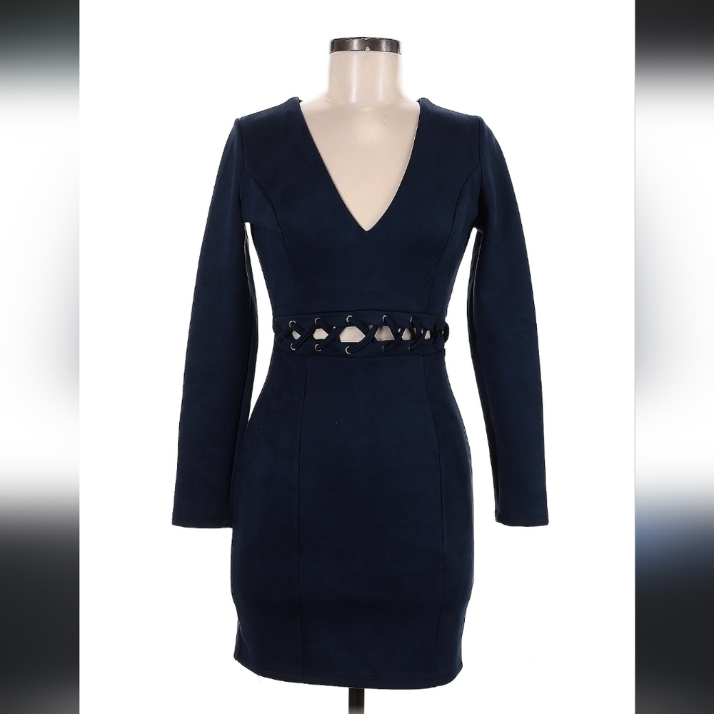 Windsor Faux Suede Mini Dress Size Small